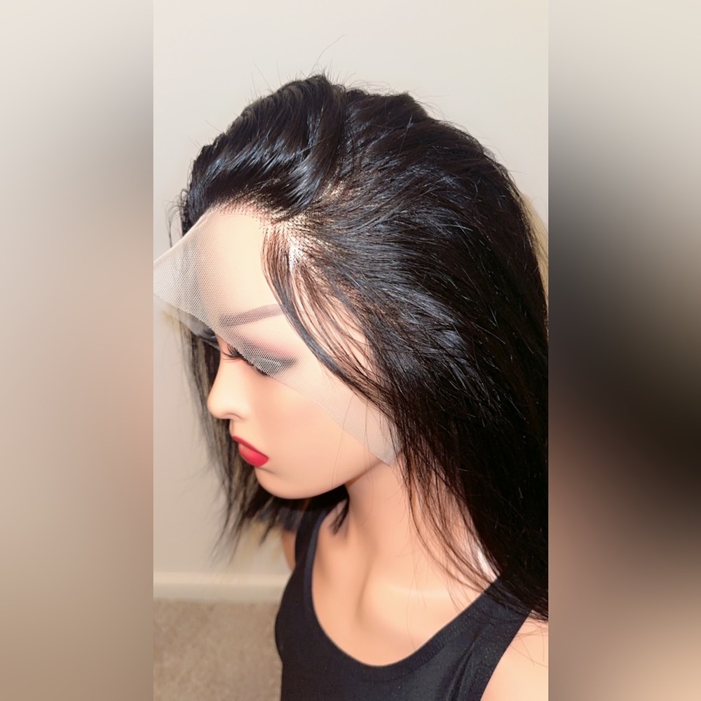 12” Human Hair Bob Wig - Picture 11 of 16